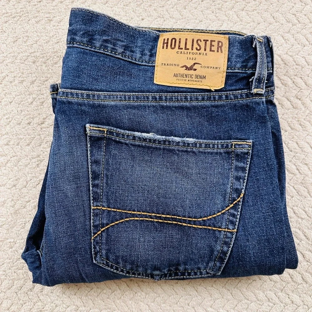 Hollister Jeans THE BOOT Men's 34 X 32 (35x32 Actual) Bootcut Western Preppy Y2K